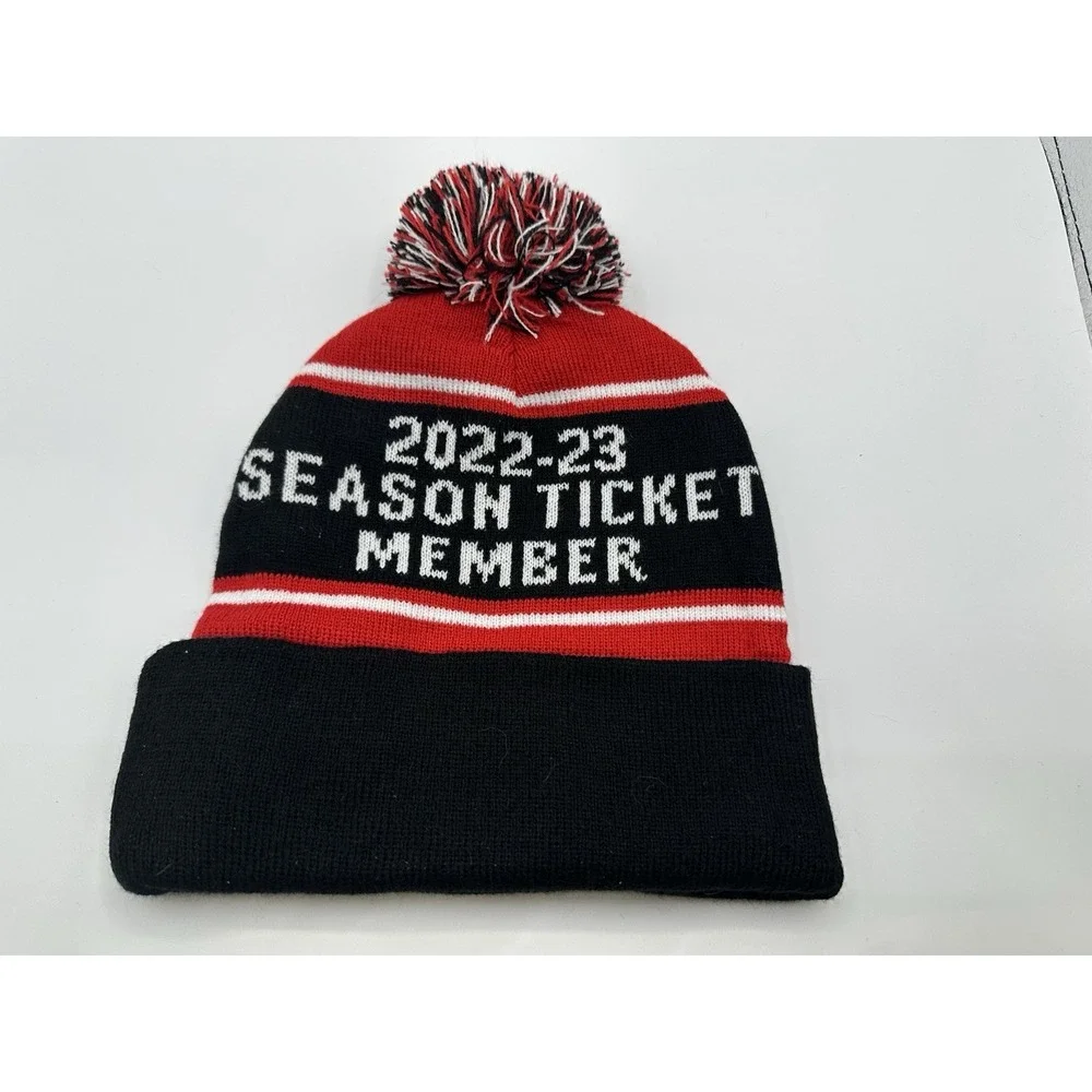 Rockford‎ IceHogs Hat Adult One Size AHL Winter Beanie Fits Embroidered Hamilton